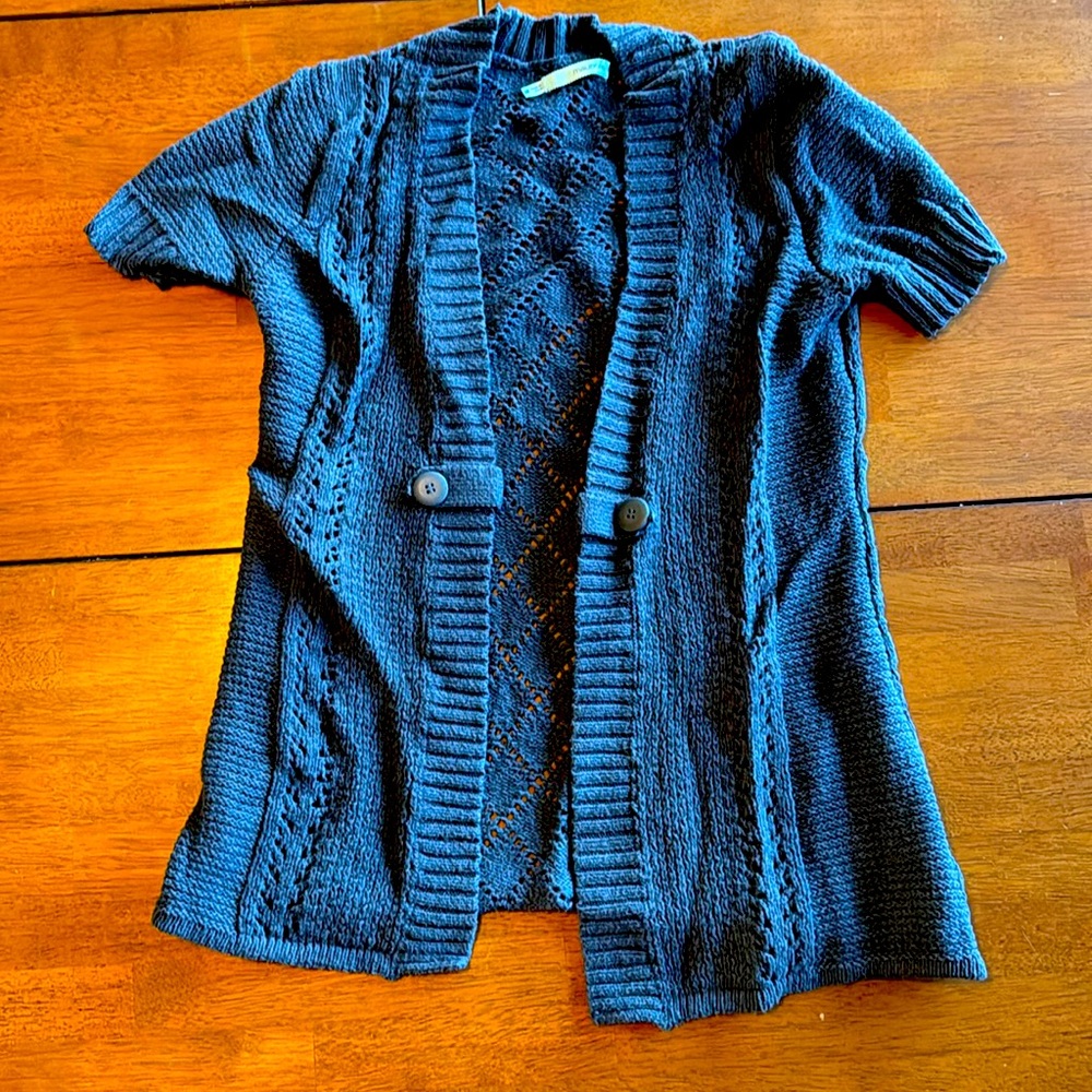 Women’s short sleeve Maurices cardigan in Navy